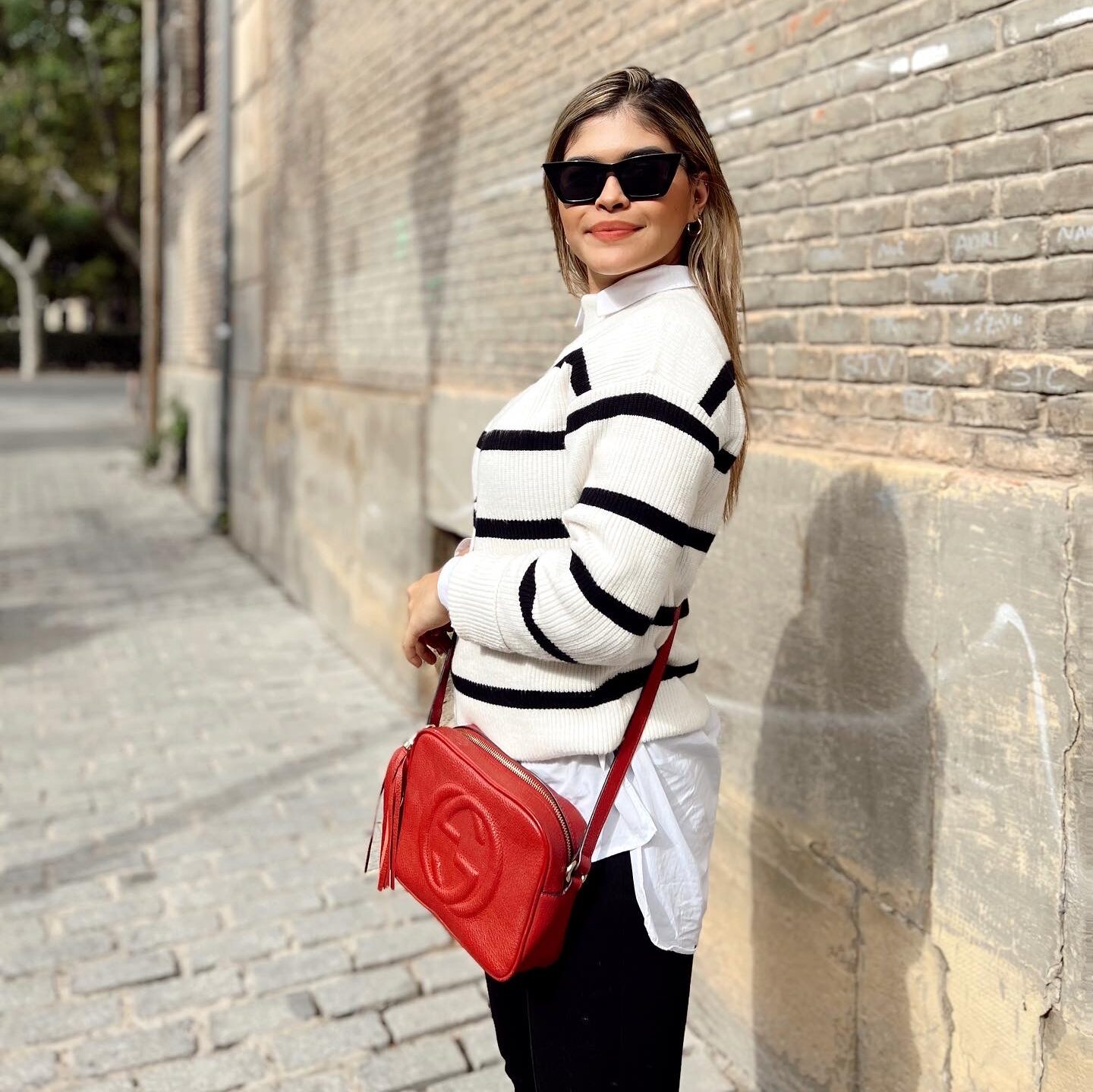 jersey de rayas monocromático, tendencia otoño invierno